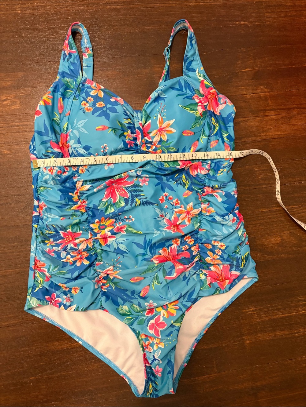 Women’s Floral Plus Size One Piece - Picture 3 of 7